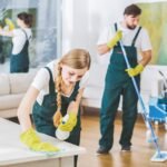 Question about the average time required for move-in/move-out cleaning services.