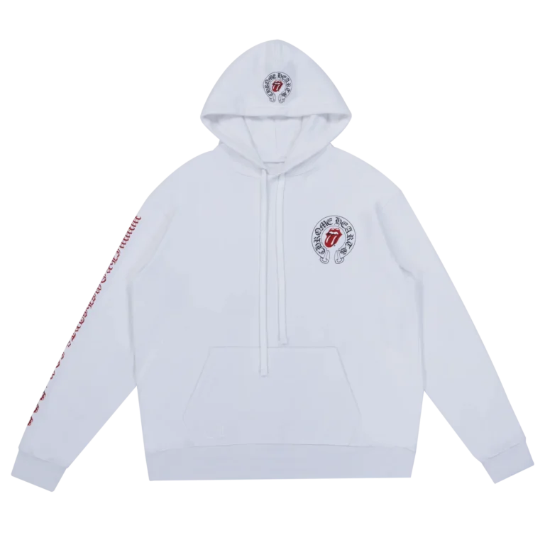 Chrome-Hearts-Rolling-Stones-Hoodie-White