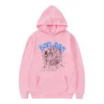 pink sp5der hoodie