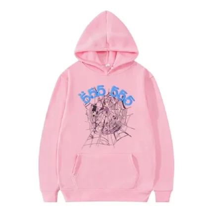 pink sp5der hoodie