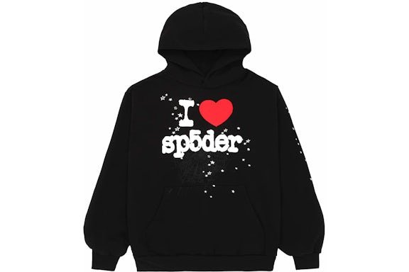 Sp5der Heart SP5 Souvenir Black Hoodie