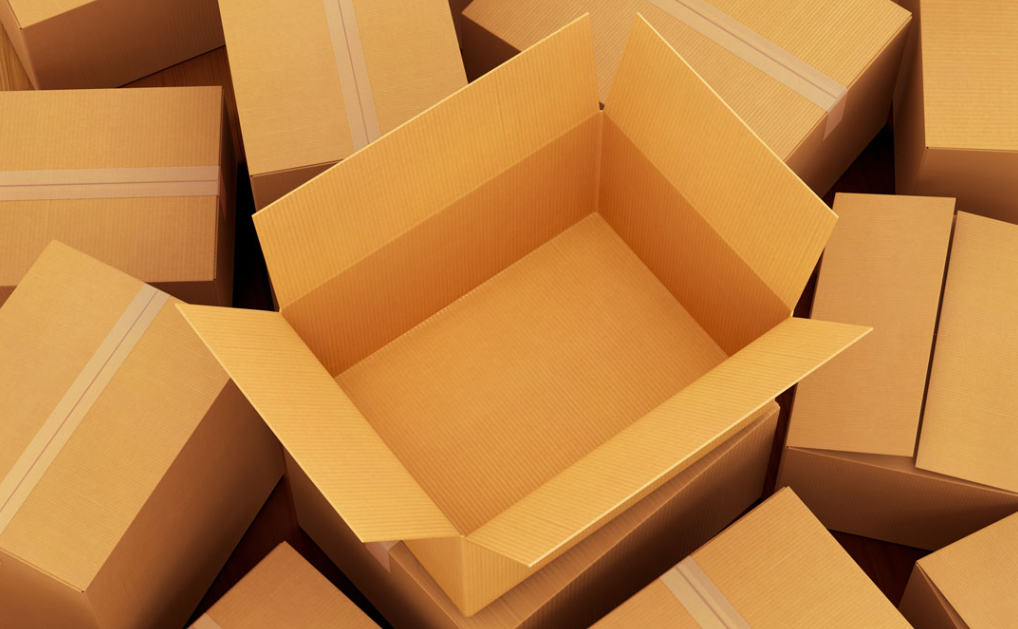 cardboard boxes